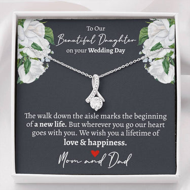 Daughter Wedding (Parents) Alluring Beauty Necklace - Love You This Much
